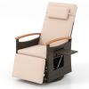 Patio Rattan 360Â° Swivel Recliner Chair with Adjustable Backrest and Footrest