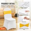 Stretch Spandex Folding Chair Covers, Universal Fitted Chair Cover with Chair Sashes, Removable Washable Protective Slipcovers, for Wedding, Holiday