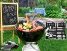 22PCS Heavy Duty BBQ Grill Accessories Set, Non-Slip Grill Tools for Outdoor Grill Set Stainless Steel Grill Utensils Set