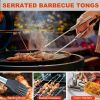 BBQ Accessories Grill Tools Set - 22PCS Stainless Steel Barbecue Grill Accessories for Outdoor Grill with Black Aluminum Case - Christmas Grilling Gif