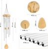 Large Aluminium Wind Chimes 37 Inches to Create a Zen Atmosphere Suitable for Outdoor, Garden