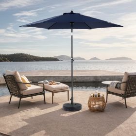 9FT Outdoor Patio Umbrella,Outdoor Table Umbrella with 6 Sturdy Ribs, Push Button Tilt and Crank,Yard Umbrella, Market Umbrella for Deck, Backyard, Po (Pack Size: 1 Pack)
