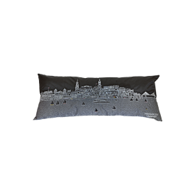 Charleston Outdoor Pillow (Color: Night, size: Queen)