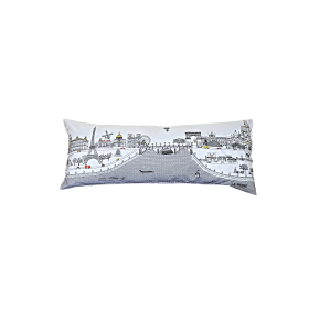 Paris Outdoor Pillow (Color: Night, size: Queen)