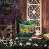 North Dakota Wild Prairie Roses in Watercolor Throw Pillow Machine Washable, Indoor Outdoor Decorative Pillow for Couch, Bed or Patio, 18Hx18W