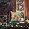Wyoming Indian Paintbrush in Watercolor Throw Pillow Machine Washable, Indoor Outdoor Decorative Pillow for Couch, Bed or Patio, 18Hx18W