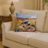 Nevada Sagebrush in Watercolor Throw Pillow Machine Washable, Indoor Outdoor Decorative Pillow for Couch, Bed or Patio, 14Hx14W