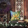 New Mexico Yucca Flower in Watercolor Throw Pillow Machine Washable, Indoor Outdoor Decorative Pillow for Couch, Bed or Patio, 14Hx14W