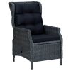 Outdoor Dining Set Dark Grey