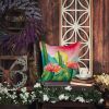 Arizona Saguaro Cactus Blossom in Watercolor Throw Pillow Machine Washable, Indoor Outdoor Decorative Pillow for Couch, Bed or Patio, 14Hx14W