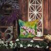 Mississippi Magnolia in Watercolor Throw Pillow Machine Washable, Indoor Outdoor Decorative Pillow for Couch, Bed or Patio, 18Hx18W