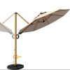 10FT Patio Umbrella, Aluminum Cantilever Umbrella with Canopy