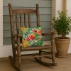 Connecticut Mountain Laurels in Watercolor Throw Pillow Machine Washable, Indoor Outdoor Decorative Pillow for Couch, Bed or Patio, 14Hx14W
