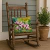 Mississippi Magnolia in Watercolor Throw Pillow Machine Washable, Indoor Outdoor Decorative Pillow for Couch, Bed or Patio, 18Hx18W